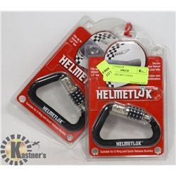 LOT OF 2 HELMET LOCKS