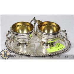 VIKING PLATE SILVER PLATED SET