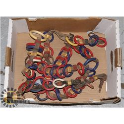 BOX WITH VINTAGE HORSE STRAPS