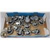 Image 1 : BOX OF 14 ASSORTED SWIVEL CASTORS