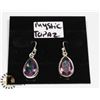 Image 1 : #7-MYSTIC TOPAZ EARRINGS  -.925 STIRLING SILVER