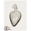 Image 1 : #61-NATURAL MOONSTONE PENDANT -.925 SILVER PLATED