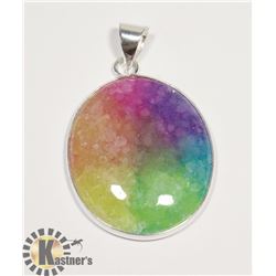 #198-NATURAL SOLAR QUARTZ PENDANT