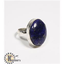 #53-LAPIS LAZULI GEMSTONE RING SIZE 7