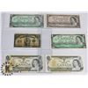 Image 1 : 6 VARIOUS OLD CANADA BANK NOTES