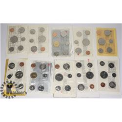 LOT OF 10 CANADA UNCIRCULATED SETS