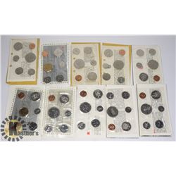 LOT OF 10 CANADA UNCIRCULATED SETS