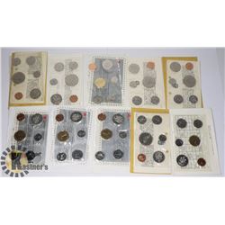 LOT OF 10 CANADA UNCIRCULATED SETS