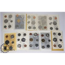 LOT OF 10 CANADA UNCIRCULATED SETS