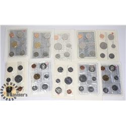 LOT OF 10 CANADA UNCIRCULATED SETS
