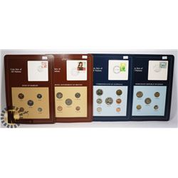 4 VARIOUS COIN SETS OF ALL NATIONS