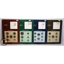 4 VARIOUS COIN SETS OF ALL NATIONS