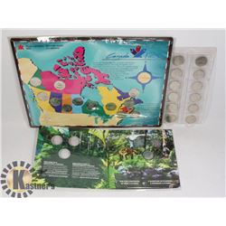 LOT OF MISC. CANADA 25 CENTS COIN SETS