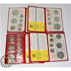 6 MISC. NEW ZEALAND MINT COIN SETS
