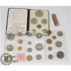 LOT OF 6 VARIOUS WORLD COIN SETS