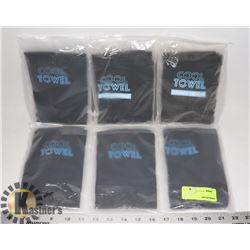 BUNDLE OF 6 GRAY COOL TOWELS (COOLING SPORTSWEAR)