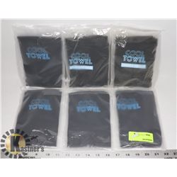 BUNDLE OF 6 GRAY COOL TOWELS (COOLING SPORTSWEAR)