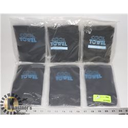 BUNDLE OF 6 GRAY COOL TOWELS (COOLING SPORTSWEAR)