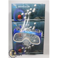 LOT OF 3 NEW 1ST PROLINE DIVING MASKS