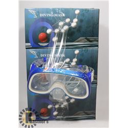 LOT OF 3 NEW 1ST PROLINE DIVING MASKS