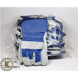 12 PAIRS OF FORCEFIELD LEATHER WORK GLOVES