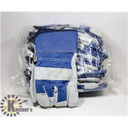 12 PAIRS OF FORCEFIELD LEATHER WORK GLOVES