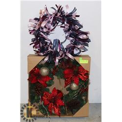 CHRISTMAS WREATH WITH HANGER SOLD WITH