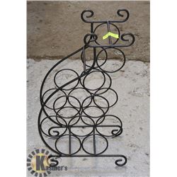 DECORATIVE METAL 9 BOTTLE WIND BOTTLE