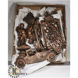 COPPERCRAFT GUILD 10 PIECE VINTAGE WALL HANGING