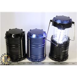 LOT OF 3 EDDIE BAUER 100 LUMEN LANTERNS WORKING