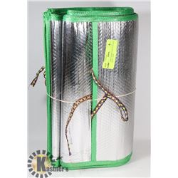 SET OF 2 BEACH MATS WITH WOVEN BAMBOO ON 1 SIDE