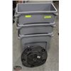 Image 1 : BAILIFF SEIZURE LOT OF 3 GREY RUBBERMAID COMMERCIAL SLIM JIM TRASH
