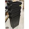 Image 1 : BAILIFF SEIZURE LOT OF 4 BLACK RUBBERMAID COMMERCIAL SLIM JIM