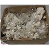 Image 1 : BOX OF ASSORTED GLASSWARE, APPROX 30 PCS