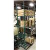 Image 1 : BAILIFF SEIZURE 4-TIER GREEN WIRE RACK 36"X18"X87"