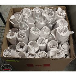 LARGE BOX OF ASSORTED STEMWARE