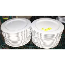 LOT OF 33 SYRACUSE 10" DINNER PLATES - MADE IN USA