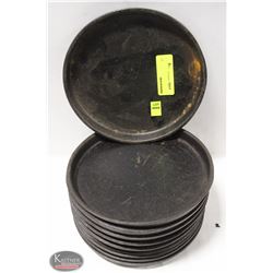 LOT OF 10 USED 8" CAST IRON PLATES