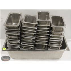 LOT OF APPROX 40 1/9 SIZE S/S INSERTS  W/ 1 FULL