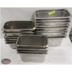 LOT OF 17 1/3 SIZE S/S INSERTS W/ 5 1/4 S/S