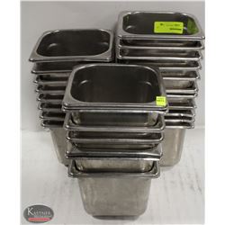 LOT OF 31 S/S INSERTS 1/6 SIZE