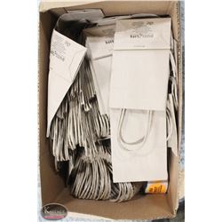 BOX OF ASSORTED PAPER BAGS