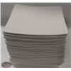 Image 1 : STACK OF 20 SQUARE SERVING PLATES, 11-1/2"