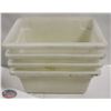 Image 1 : LOT OF 4 TOTE BOXES, 12 X 17X 8