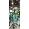 Image 1 : BAILIFF SEIZURE 3 TIER GREEN WIRE RACK WITH CAGE, 24 X 18 X 87