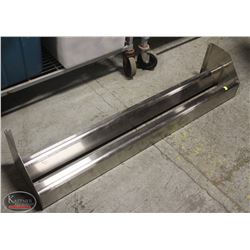 STAINLESS STEEL TABLE MOUNT SPICE RACK, 48" LONG