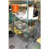 Image 1 : 4-TIER GREEN WIRE RACK 48"X21"X68"