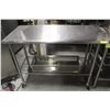Image 1 : BAILIFF SEIZURE 4' MOBILE PREP-CART W/ S/S TOP AND WIRE UNDERSHELF