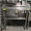 Image 1 : BAILIFF SEIZURE STAINLESS STEEL WORKTABLE W/ BACKSPLASH & 2