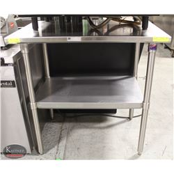BAILIFF SEIZURE STAINLESS STEEL WORKTABLE W/ UNDERSHELF